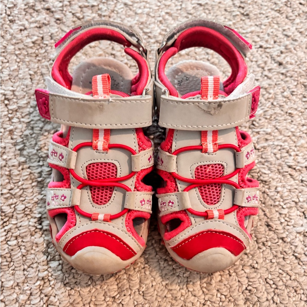 Toddler girl Velcro sandals size 8